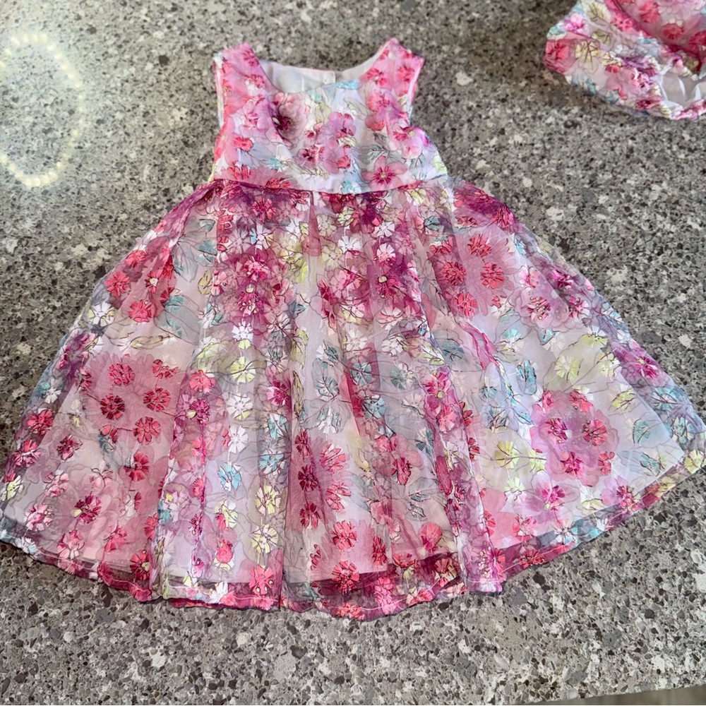Isaac Mazrahi l Floral Sleeveless Dress l Size: 24M